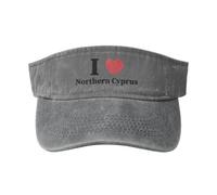 SMAZDFXX J'aime Chypre du Nord, Chapeaux Pare-Soleil pour Femmes et Hommes, Chapeau de Soleil, Casquettes de Golf, Casquette de Baseball