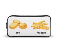 SMAZDFXX Ma Nourriture préférée Frites de Pommes de Terre Trousse à Crayons Portable Petite Pochette à stylos Sac à Crayons Pochette de Maquillage Boîte de Rangement