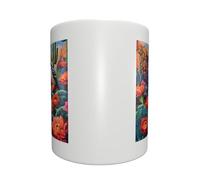 SMAZDFXX Mug à café humoristique « Oiseau du désert et cactus » 325 ml (11 oz), unisexe, en céramique, pour le bureau ou la maison.