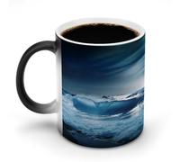 SMAZDFXX Mug à café original en céramique délicate, motif paysage marin Océan Bleu, idéal pour le thé, le latte, le cappuccino, le lait et le chocolat chaud.