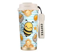 SMAZDFXX Mug isotherme Peak pour voyage, 100% étanche, en acier inoxydable 316, avec couvercle et paille, idéal pour l'eau, le thé glacé, le café, les smoothies et bien plus encore.