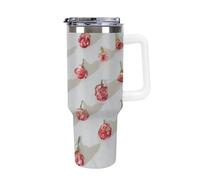 SMAZDFXX Mug isotherme SpreadRed Flowers One After Another - Maintient la température des boissons chaudes et froides - Isolation en acier inoxydable, format pratique de 1,2 L (40 oz).