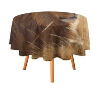 SMAZDFXX Nappe Prairie Lion pour Restaurant, Nappe Ronde en Polyester 91 x 91 cm pour réception
