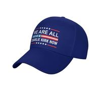 SMAZDFXX Nous Sommes Tous Charlie Kirk Maintenant Casquette de Baseball réglable Unisexe Sandwich Denim Chapeaux
