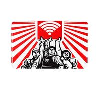 SMAZDFXX Parodie de la Culture numérique de la Propagande Rouge sur Le thème de la révolution Chinoise : Tapis d'entrée, paillasson, Tapis de Cuisine ou de Chambre, décoration, 49 x 80 cm