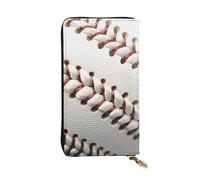 SMAZDFXX Portefeuille en Cuir imprimé de Dentelle de Baseball avec 12 Porte-Cartes de crédit et 3 Pinces à Billets - Pochette Longue pour Hommes et Femmes, VF7GNJE3C371