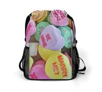 SMAZDFXX Sac à dos de sport Candy Hearts avec grande ouverture et compartiments secs et humides pour unisexe
