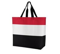 SMAZDFXX Sac à provisions réutilisable Design-5 Drapeau de Porto Rico, léger et de grande capacité, pour femmes et hommes.