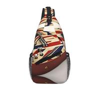 SMAZDFXX Sac bandoulière à imprimé drapeau britannique pour guitare, en diagonale, durable et confortable, idéal pour les voyages et un usage quotidien