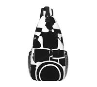 SMAZDFXX Sac bandoulière imprimé batteur, en diagonale, durable et confortable, idéal pour les voyages et un usage quotidien