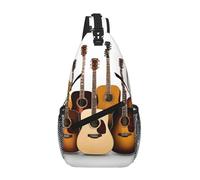 SMAZDFXX Sac bandoulière imprimé guitare en diagonale, durable et confortable pour les voyages et l'utilisation quotidienne
