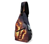 SMAZDFXX Sacs bandoulière Sax à effets spéciaux, sac à dos décontracté, sac de poitrine pour hommes et femmes