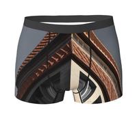 SMAZDFXX sous-vêtements Confortables pour Hommes, Boxers pour Hommes avec toits architecturaux - Boxers Extensibles sans étiquette Qui évacuent l'humidité