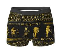 SMAZDFXX sous-vêtements pour Hommes, hiéroglyphes dorés des Dieux de l'Égypte Antique - Boxer élastique pour garçon