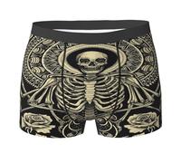 SMAZDFXX sous-vêtements pour Hommes, Motif œil égyptien doré Ankh, Égypte - Boxer élastique pour Hommes
