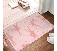 SMAZDFXX Tapis de Sol Ballerine, Motif Danseuse, Mignon et antidérapant, idéal pour la Cuisine, Le Salon, la Chambre d'enfant, la crèche, la décoration intérieure et comme Cadeau (40 x 60 cm).
