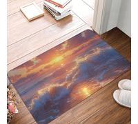 SMAZDFXX Tapis d'entrée 40 x 60 cm, Motif Lever de Soleil sur l'océan, Absorbant et Facile à Nettoyer, idéal pour Une terrasse, Une Maison de Campagne ou Toute Autre pièce de décoration.