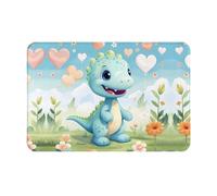 SMAZDFXX Tapis d'entrée imprimé Dinosaures, Tapis de Bienvenue, Convient à Une Utilisation intérieure et extérieure, Facile à Nettoyer