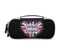 SMAZDFXX Trousse de Maquillage « I Love United Kingdom », Grande capacité, Trousse à Crayons Portable avec séparateur et poignée