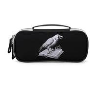 SMAZDFXX Trousse de Maquillage Raven Reading, Grande capacité, Trousse à Crayons Portable avec séparateur et poignée