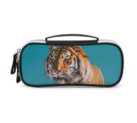 SMAZDFXX Trousse de Maquillage Walking Tiger, Grande capacité, Trousse à Crayons Portable avec séparateur et poignée