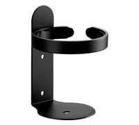 Smbcgdm Porte-gobelet moderne pour brosse à dents - Support mural sans perçage - Alliage d'aluminium - Forte capacité de charge - Salle de bain - Gel douche - Shampoing - Noir