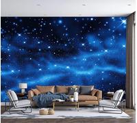 SMBHIAON 3D Papier Peint Étoiles Brillantes Papier Peint Panoramique Pour Salon Chambre Salon Mural Fresque Poster Xxl Univers Ciel Étoilé Fond Décoration Murale 450×315 CM