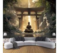 SMBHIAON Piscine Papier Peint Panoramique Scène De Sculpture De Style Zen Oriental 350×256 CM Moderne Papier Peint pour Chambre Salon Bureau Personnalisé Décoration Murale