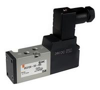 SMC 5/2 Voie En Ligne Électrovanne Pneumatique M5x0.8 Avec Joint En Caoutchouc - VK3120-5DO-M5-Q