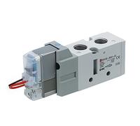 SMC 5/2 Voies En Ligne Électrovanne Pneumatique G1/4'' Avec Redresseur - VF3133K-5YO1-02F