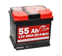 SMC 7903430 L155 Speed - Batterie de voiture d’origine, 12 V 55 Ah 480 A, avec pôle positif à droite
