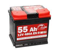 SMC 7903430 L155 Speed - Batterie de voiture d’origine, 12 V 55 Ah 480 A, avec pôle positif à droite
