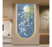 SMCCYYSD Sculptures murales 3D décoratives avec éclairage LED, Lampe Murale Suspendue Moderne pour Bureau et Chambre, Peinture décorative