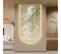 SMCCYYSD Sculptures murales 3D décoratives avec éclairage LED, Lampe Murale Suspendue Moderne pour Bureau et Chambre, Peinture décorative