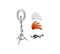 Neewer Anneau LED 18"/45 cm RL-18 – 5600K 0‑100% dimmable, support téléphone, griffe froide, filtre