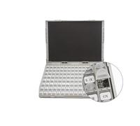 SMD Resistor Box 1% 0402 0603 0805 1206 Resistor Assortment Kit component 128 Values 0R-1M sample boxes CZAOINCU(0805 128x200pcs)