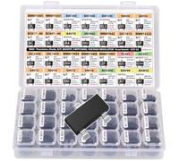 SMD SMT Assortiment de composants électroniques Transistors BJT MOSFET Diodes Schottky Convertisseur de tension SOT-23 28 Types 1400 pièces