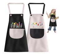 Smdbzda 2 Pièces Tablier Peinture Enfant, Réglables Kids Tablier, Tablier Enfants avec Poches, Tablier Peinture Enfant Imperméable, Tablier Enfant, Pour Garçons Filles, Poterie, Peinture, Cuisine (B)