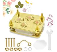 Smdbzda Kit de Pressage Fleurs Miniatures, Mini Kit de Presse à Fleurs, K-it de Préservation des Pressées, Presse à Fleurs Portable Faite à la Main, Pour Amateurs d'Artisanat Amoureux Des Plantes (C)