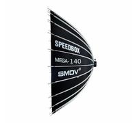 SMDV Speedbox Mega-140 Boîte à lumière Bowens Argenté - Éclairage de Photographie Professionnel avec résistance à la Chaleur, Monture Bowens et diamètre 140 cm