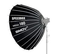 SMDV Speedbox Mega Boîte à lumière Blanche 180 Deep Softbox - Éclairage Professionnel de Photographie avec résistance à la Chaleur, Monture Bowens et diamètre 180 cm