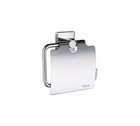 Smedbo RK3414 House Porte-Rouleau de WC avec Abattant Laiton/Cuivre/Zinc Argent 11,5 x 11,2 x 4,5 cm