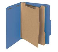Smead 100% recyclé Pressboard Classification Folder, 2 diviseurs, 5,1 cm Expansion, Lettre Taille noir foncé