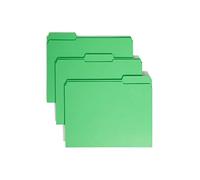 Smead 12134 Paquet de 100 onglets de coupe 1/3 Vert