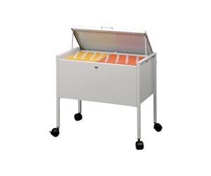 Smead - Chariot Pour 80 Dossiers Suspendu + Couvercle Gris