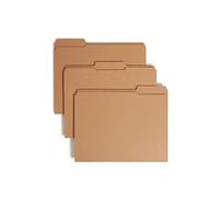 Smead Chemise à attacher, 1 fermeture, onglet renforcé 1/3, format lettre, kraft, 50 par boîte (14834)