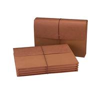 Smead Expanding Wallet, fermeture élastique, Redrope, 10 par boîte 1/2" Expansion Legal/Redrope