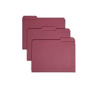 Smead Lot de 100 classeurs d'intérieur coupe 1/3 taille lettre châtaignier (10275)