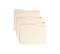 Smead Lot de 24 chemises à onglets 1/3, positions assorties, format lettre, manille, 24 par paquet (11928)