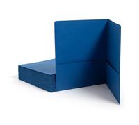 Smead Lot de 25 dossiers épais à deux poches, format lettre, bleu foncé, 25 par boîte (87854)